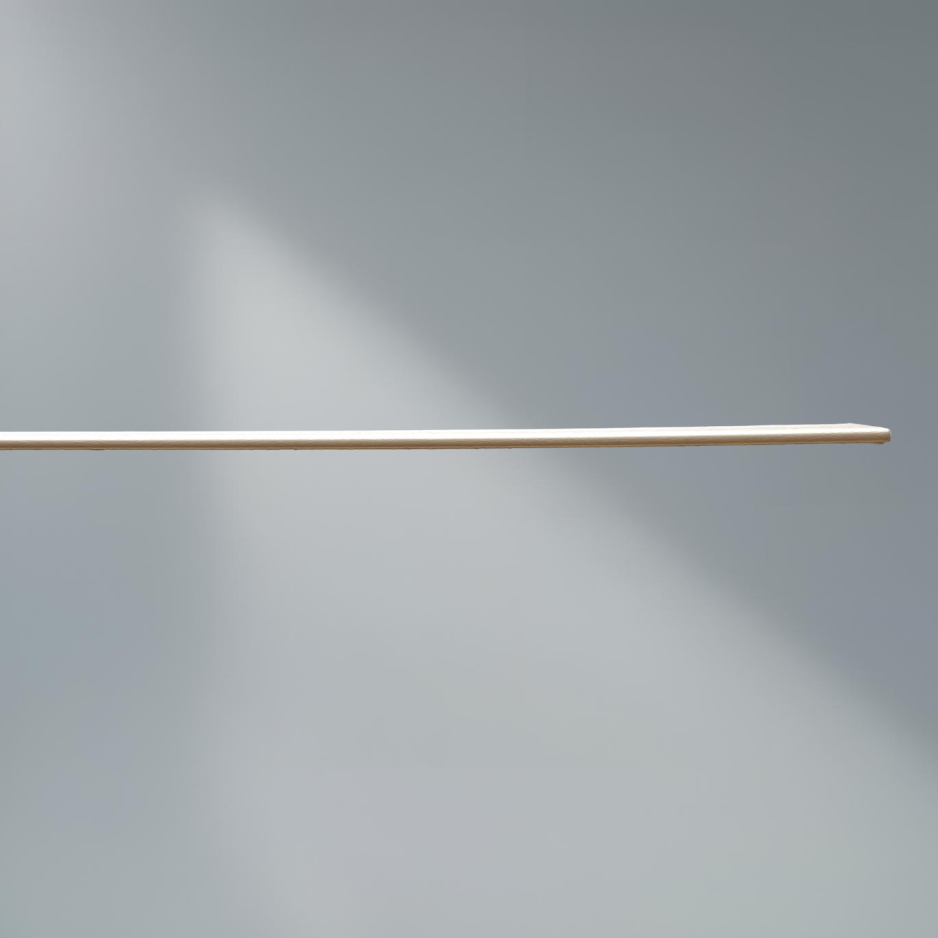 Plastlist 1600mm Vit Självhäftande